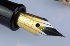 Fountain Pen Ero "Major" Pistone Nib "F" Gold-Iridium Made in Germany 1970s New