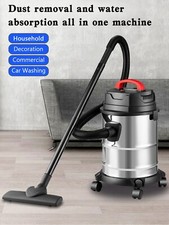5 Gallon Steel Stainless Wet/Dry Canister Vac Shop Vacuum Cleaner 1800W Y1