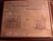 PUZZLE - COSTRUZIONI in legno vintage Architettura Veneziana anni 50 in scatola 