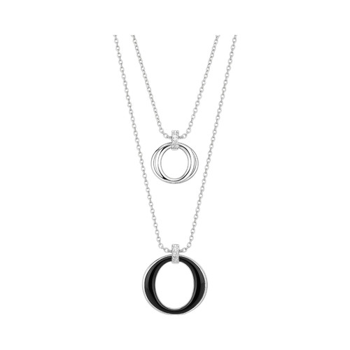 Collana acciaio con - in,