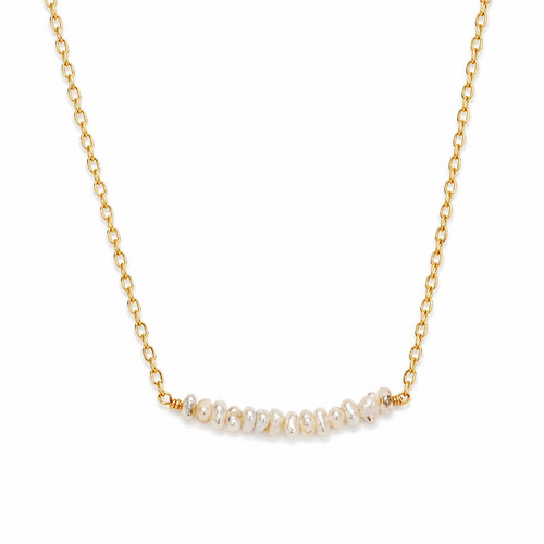 Collana donna barretta perle