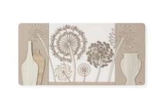 Quadro moderno stilizzato in legno 120x60 taglio laser AB049