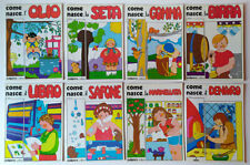 Lotto di 8 volumi COME NASCE Malipiero olio seta gomma birra libro sapone denaro