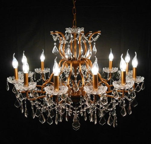 Lampadario vetro taglio - lampadario,