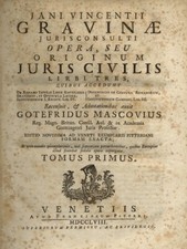 Opera, seu originum juris civilis libri tres. Accedunt De Romano Imperio, liber 