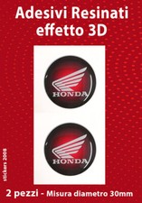 2 Adesivi 3D Resinati HONDA -