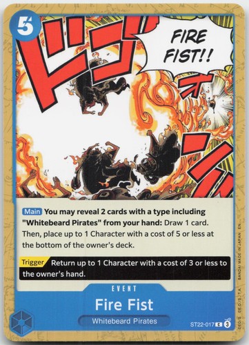 Fire fist st22 017 - fist, st22-017