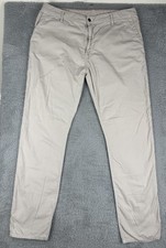 Raleigh Denim Workshop Jones StraightJean beige chiaro uomo taglia 36x33 cotone USA