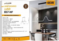 x Lampadario UNIVERSO LED Nero