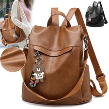 Damen Rucksack Leder Reise Freizeitrucksack Cityrucksack Handtasche Umhängetasch