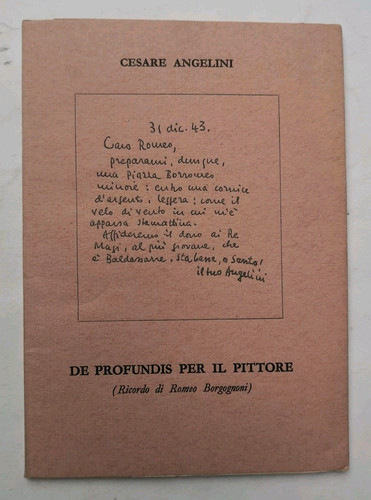 Cesare angelini profundis - cesare, de