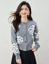 Cardigan Grigio Donna