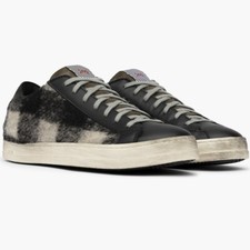 P448 Men's John  Low-Top Sneaker Tennis Shoes Black Gray Cream EU 45 US 11.5