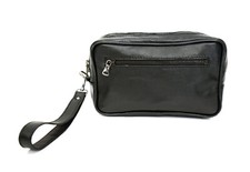Pochette Uomo Vera Pelle Nero