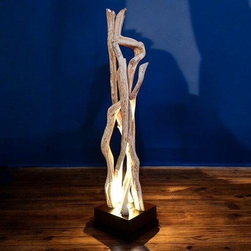 Lampada terra legno di - lampada, in
