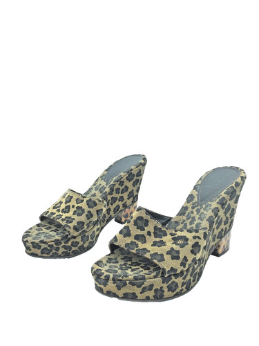 Fendi leopard print sandalias - fendi,