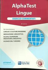 LINGUE. ESERCIZI COMMENTATI AA.VV. ALPHA TEST 2020  BROSSURA