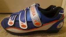 Scarpe da ciclismo uomo vintage Diadora blu scarpe da ginnastica sneakers tacchetto Shimano ottime condizioni