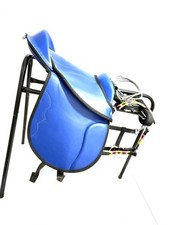 Set Sella Pony 12" Blu con