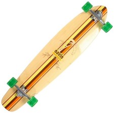 quasi nuovo, Oxelo Longboard Bamboo 106cm ABEC7 70mm rotoli ottime condizioni