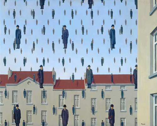 Rene magritte golconda 22x30 - golconda,