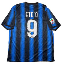 maglia calcio Inter vintage ETO'O Nike shirt Home Pirelli 2010 2011 jersey XL