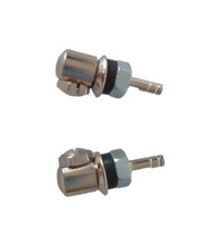 COPPIA SPRUZZINI CROMATI FIAT 500 EPOCA 