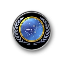 STAR TREK FEDERATION OF PLANETS / 1” / 25mm pin button / badge / Next Generation