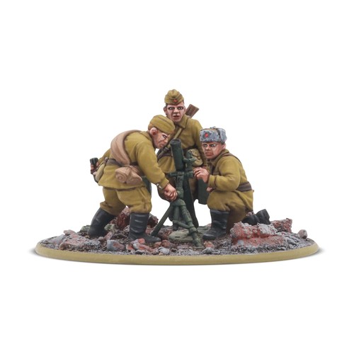 Soviet army medium mortar - mortar, team
