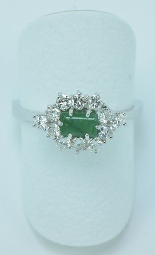 Anello smeraldo brillante - anello,