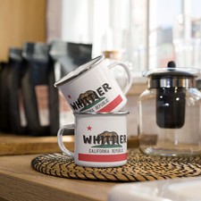 Tazza smaltata bandiera