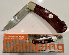 NUOVO Coltello Tascabile Ufficiale Boy Scouts America Inciso 5” Lockback Campeggio BSA