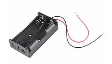 PORTABATTERIE 2 PILA RICARICABILE 18650 box porta batteria pile contenitore cavo