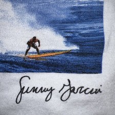 Mauli Ola Foundation Sunny Garcia Shirt Large White Surf Surfing Surfer Vintage