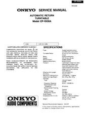 Servizio Manuale di Istruzioni