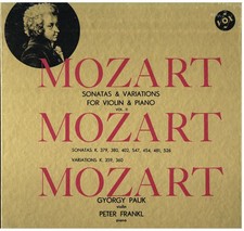 Mozart: Sonate Per Violino e Pianoforte  Vol.2 / Gyorgy Pauk, Peter Frankl - LP