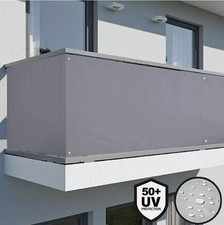 Telo Frangivista Balcone Grigio 500x85cm Impermeabile con Occhielli UV50+