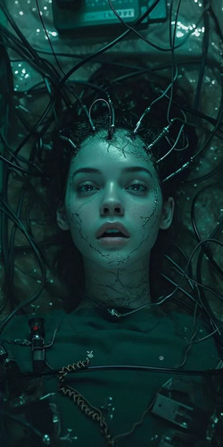 Poster cyberpunk girl - poster,