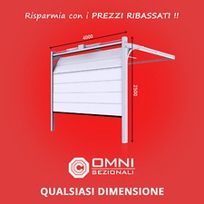GARAGE PORTONE SEZIONALE 4000 x 2500 mm, DIVERSI COLORI, MODERNE, OTTIMO 
