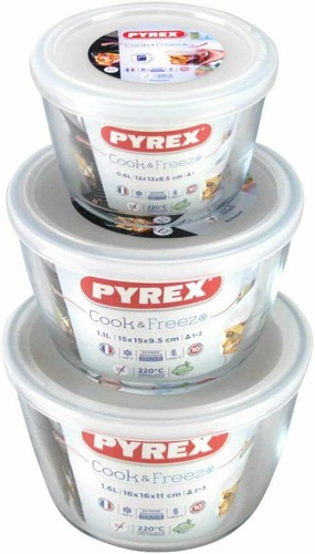 Pyrex contenitore piatti vetro - pyrex,