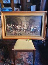 ANTICO DIPINTO/"ALLEGRA OSTERIA"/FIRMATO/FINE OTTOCENTO/OLIO/FRANCIA.