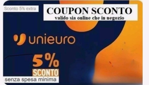 Unieuro coupon voucher - voucher, buono