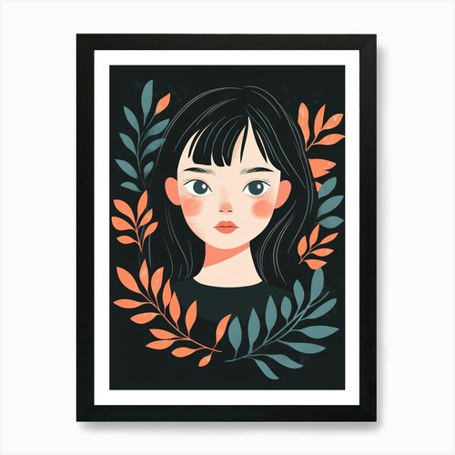 Ritratto ragazza con - di,