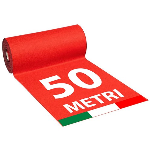 1mt 50mt passatoia rossa - 1mt,