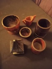 Stock di 6 oggetti  in legno