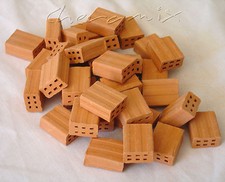 N.30 MATTONCINO FORATINO IN COTTO X HOBBISTI - CREAZIONE PRESEPI - DECOUPAGE    