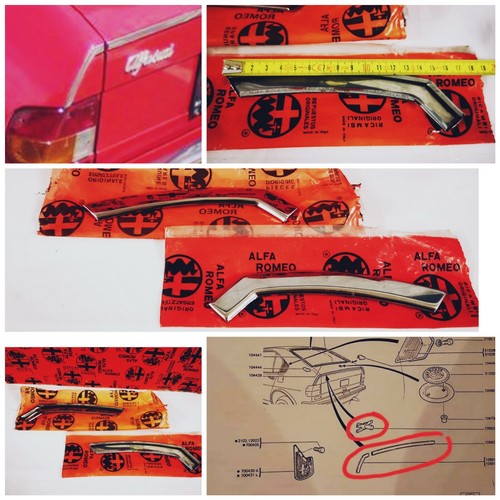 Coppia modanature cromate alfa - cromate,