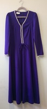 Maxi abito viola anni 70 con