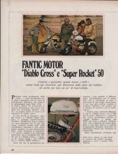 advertising Pubblicità FANTIC MOTOR DIABLO CROSS/SUPER ROCKET 50 72 MOTOITALIANE