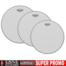 REMO EMPEROR SET 10" 12" 14" PELLE COATED SABBIATA PER BATTERIA 
